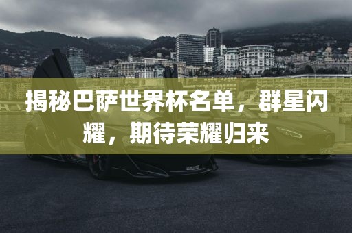 揭秘巴萨世界杯名单，群星闪耀，期待荣耀归来