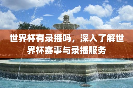 世界杯有录播吗，深入了解世界杯赛事与录播服务