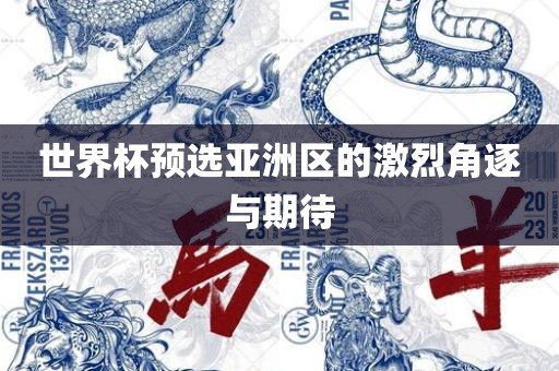 世界杯预选亚洲区的激烈角逐与期待