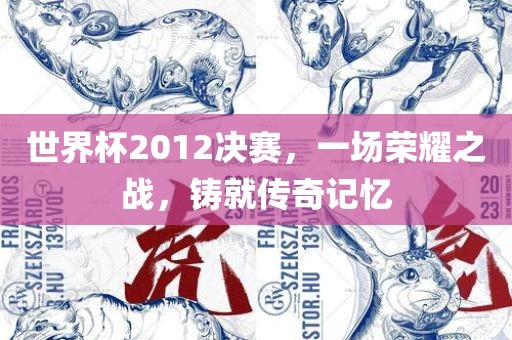 世界杯2012决赛，一场荣耀之战，铸就传奇记忆洛阳市法福文化传播有限公司