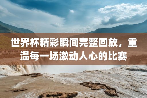 世界杯精彩瞬间完整回放，重温每一场激动人心的比赛洛阳市法福文化传播有限公司
