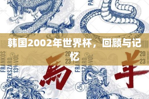 韩国2002年世界杯，回顾与记忆洛阳市法福文化传播有限公司