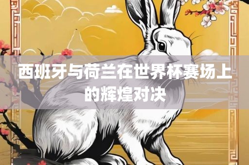 西班牙与荷兰在世界洛阳市法福文化传播有限公司杯赛场上的辉煌对决