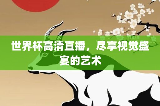 世界杯高清直播，尽享视觉盛宴的艺术