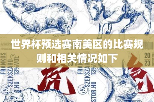 世界杯预选赛南美区的比赛规则和相关情况如下