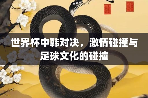 世界杯中韩对决，激情碰撞与足球文化的碰撞
