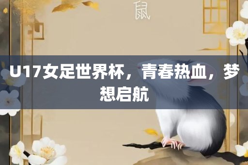 U17女足世界杯，青春热血，梦想启航