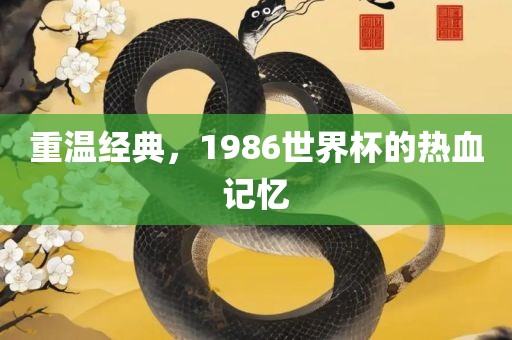 重温经典，1986世界杯的热血记忆