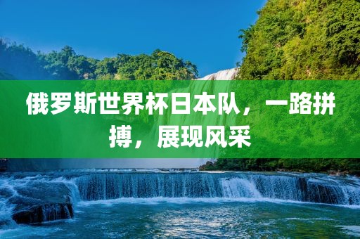 俄罗斯世界杯日本队，一路拼搏，展现风采洛阳市法福文化传播有限公司